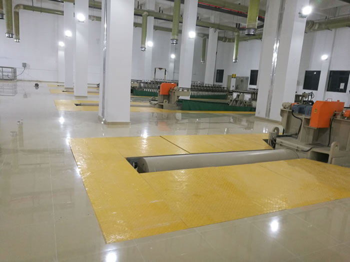 我司圓滿完成廣東深圳福田污水處理廠玻璃鋼格柵、蓋板安裝工程
